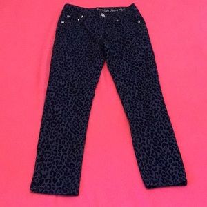 It is has leopard spots and it’s blue and beautiful